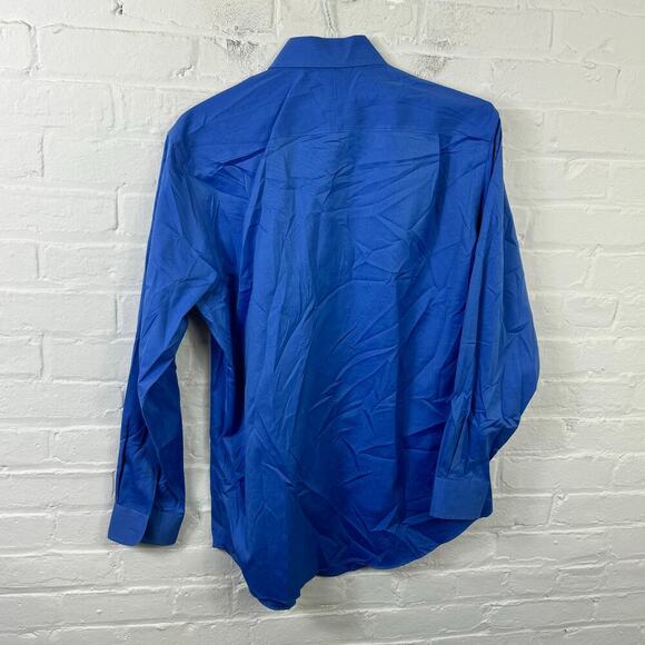 Jos. A. Bank Men Casual Button Down Shirt Long Sleeve Collared Neck Blue Size L - Picture 2 of 4